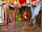 - Men Women Funny Vegan Burger Socks Box - 2 Pairs